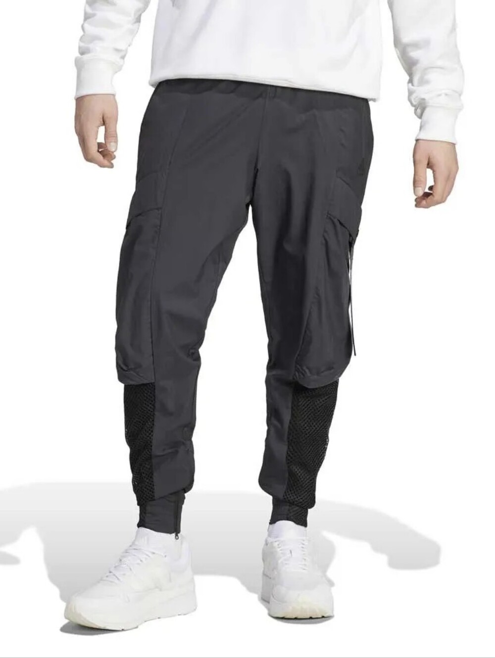 adidas City Escape Cargo Track Pants Black Mesh Techwear Joggers Mens Size XS - Picture 2 of 12